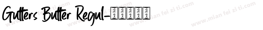 Gutters Butter Regul字体转换